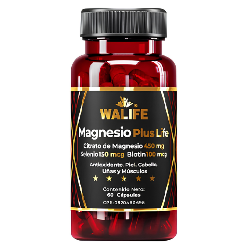 MAGNESIO PLUS LIFE MAGNESIO SELENIO BIOTIN CAP X 60 (WALIFE)